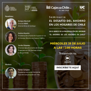 seminario "El desafío del ahorro en los hogares de Chile" 28 de julio 2021
