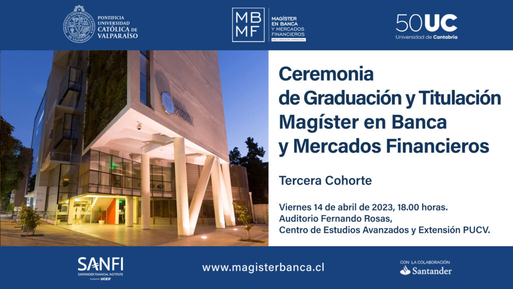 foto Ceremonia de Graduación y Titulación Magíster en Banca y Mercados Financieros 2023
