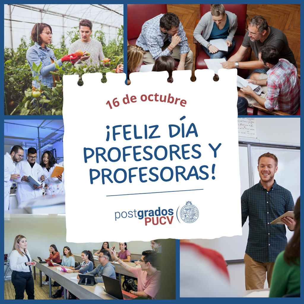 banner ¡Feliz Día profesores y profesoras de programas de Postgrados PUCV!