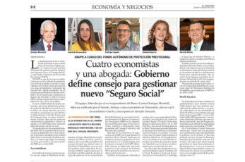 thumb nota Cuatro economistas y una abogada: Gobierno define consejo para gestionar nuevo “Seguro Social”