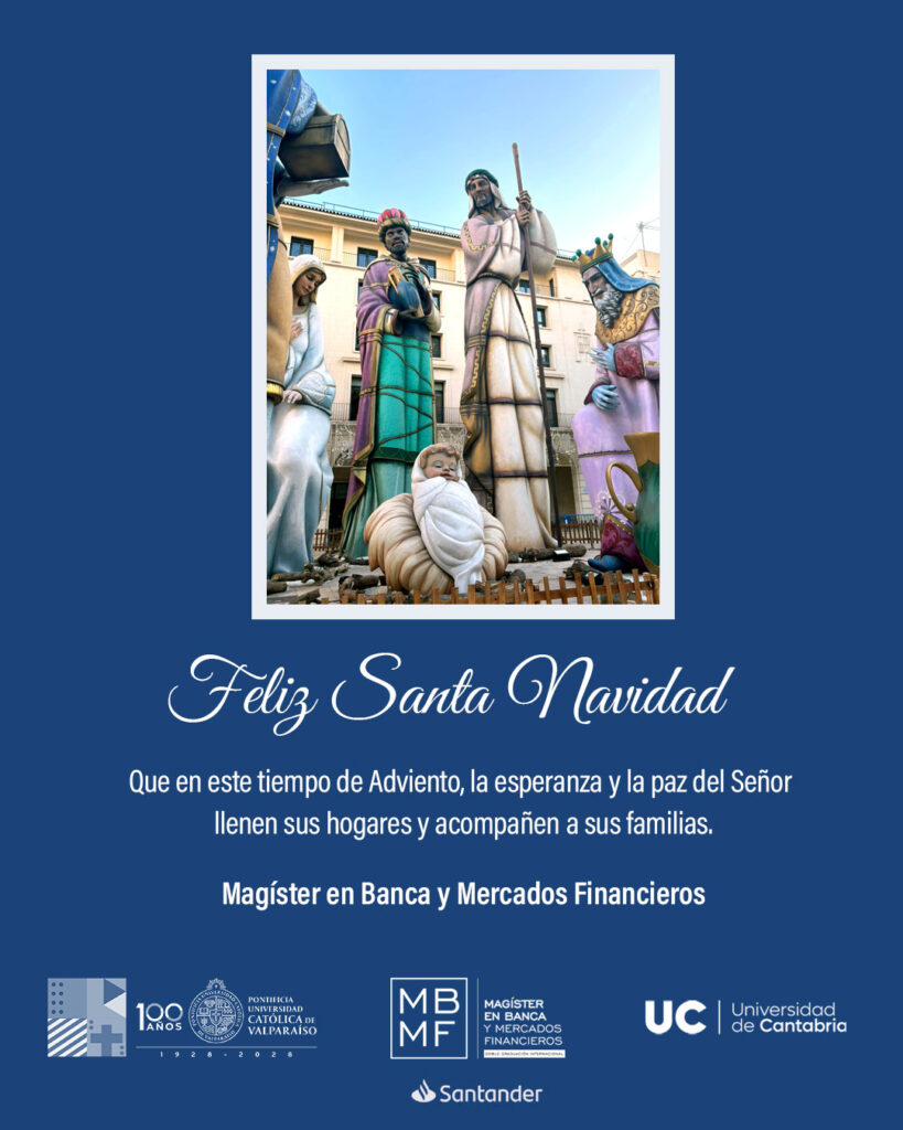 Ciclo de Conferencias #MBMF gráfica Saludo de Navidad y Año Nuevo 2026